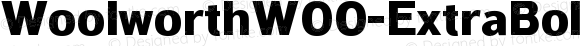 WoolworthW00-ExtraBold Regular