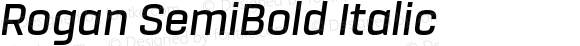 Rogan SemiBold Italic