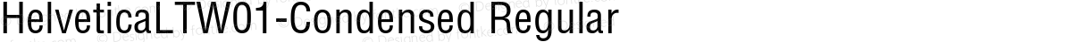 HelveticaLTW01-Condensed Regular