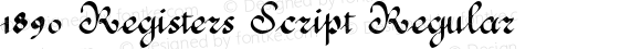 1890 Registers Script Regular