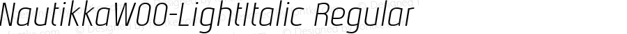 Nautikka W00 Light Italic