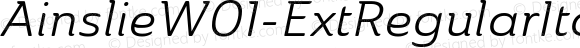 Ainslie W01 Ext Regular Italic