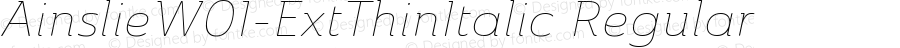 AinslieW01-ExtThinItalic Regular