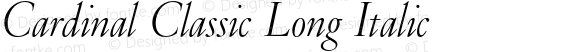 Cardinal Classic Long Italic