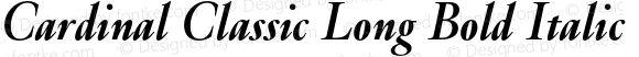 Cardinal Classic Long Bold Italic