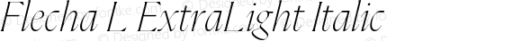 Flecha L ExtraLight Italic