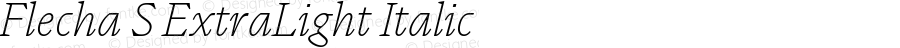 Flecha S ExtraLight Italic