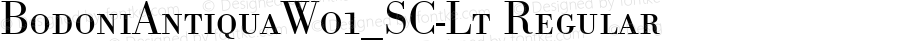 Bodoni Antiqua W01_SC Lt