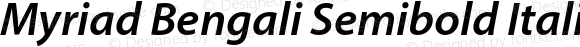 Myriad Bengali Semibold Italic