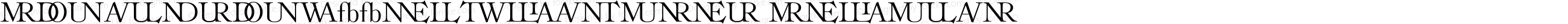 Ronaldson W00 Ligatures