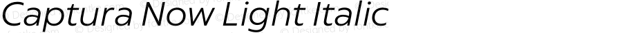 Captura Now Light Italic