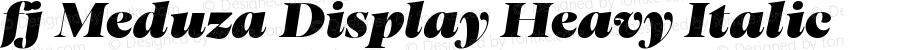 fj Meduza Display Heavy Italic