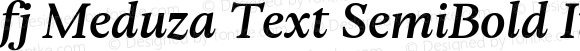 fj Meduza Text SemiBold Italic