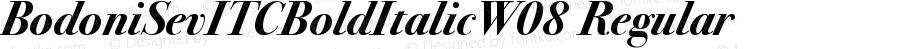 BodoniSevITC Bold Italic W08