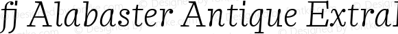 fj Alabaster Antique ExtraLight Italic