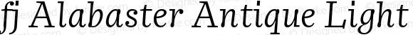 fj Alabaster Antique Light Italic