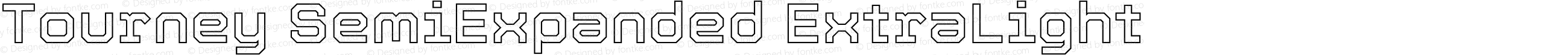 Tourney SemiExpanded ExtraLight