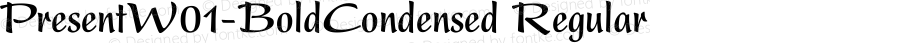 Present W01 Bold Condensed