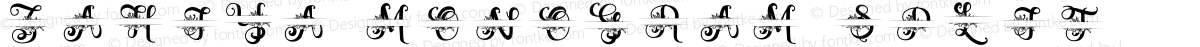 Zahiya Monogram Split