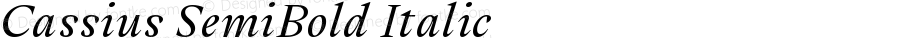 Cassius SemiBold Italic