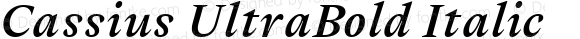 Cassius UltraBold Italic