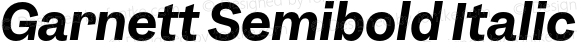 Garnett Semibold Italic