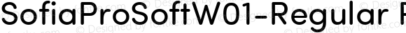 SofiaProSoftW01-Regular Regular Version 2.00