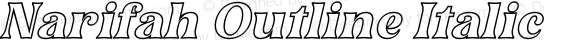 Narifah Outline Italic