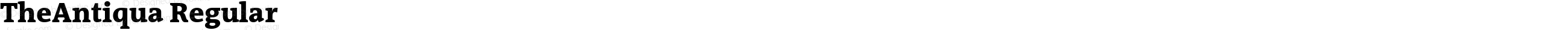 TheAntiqua Regular