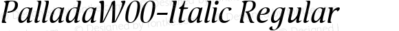 PalladaW00-Italic Regular