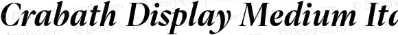 Crabath Display Medium Italic
