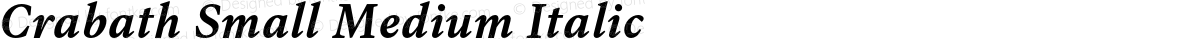 Crabath Small Medium Italic