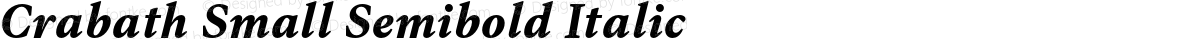 Crabath Small Semibold Italic