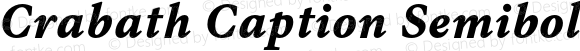 Crabath Caption Semibold Italic