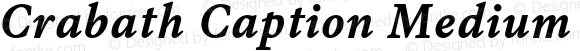 Crabath Caption Medium Italic