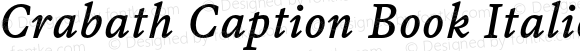 Crabath Caption Book Italic