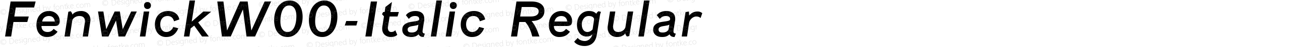 Fenwick W00 Italic