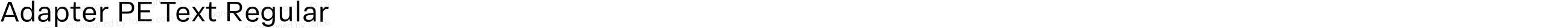 Adapter PE Text Regular