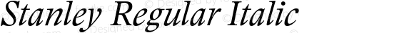 Stanley Regular Italic