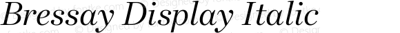 Bressay Display Italic