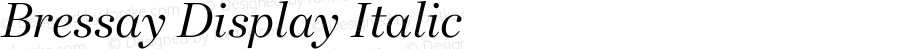 Bressay Display Italic