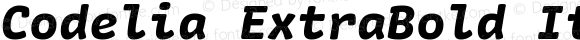 Codelia ExtraBold Italic