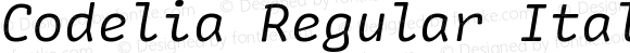 Codelia Regular Italic