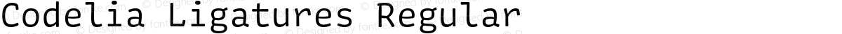 Codelia Ligatures Regular