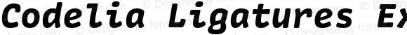 Codelia Ligatures ExtraBold Italic 1.000