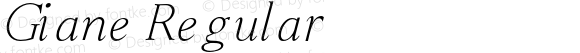 Giane W05 Extra Light Italic