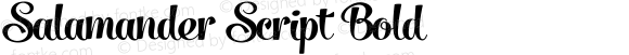 Salamander Script Bold