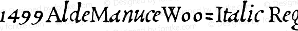 1499AldeManuceW00-Italic Regular