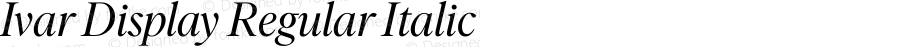 IvarDisplay-Italic