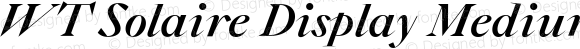 WT Solaire Display Medium Italic